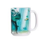 Keramik tekrus med motiv af søkøer