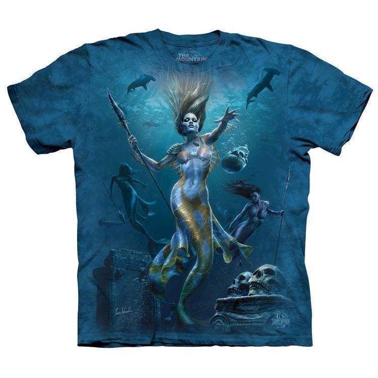 T-shirt fra The Mountain - "There are no fingerprints deep under water"