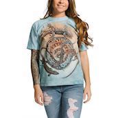 Kortærmet bluse med firben