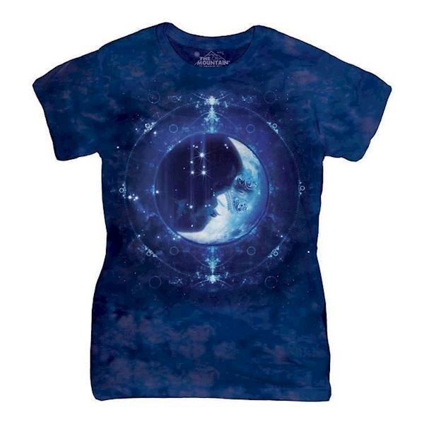 The Mountains dame-t-shirt med måne