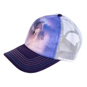 kasket med ulve og nordlys