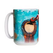 Keramik tekop med ottearmet blæksprutte