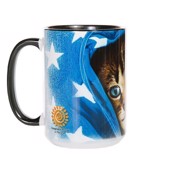 Keramik thekrus med motiv af killing