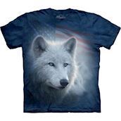 The Mountain tshirt - bluse med patriotisk ulvemotiv