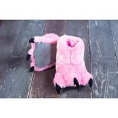 Hjemmesko i pink til feminine bjørnefødder