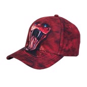 kasket med rød slange