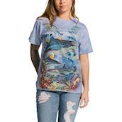 Kortærmet bluse med revhajer