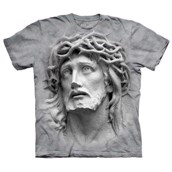 T-shirt fra The Mountain - bluse med Jesus-portræt