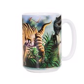 Keramik Thekrus med Tyranusaurus Rex