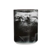 keramik krus med pukkelhval