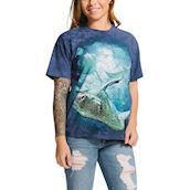 Kortærmet bluse med rokker i flok