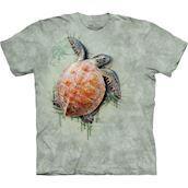 The Mountain tshirt - bluse med skildpaddetryk