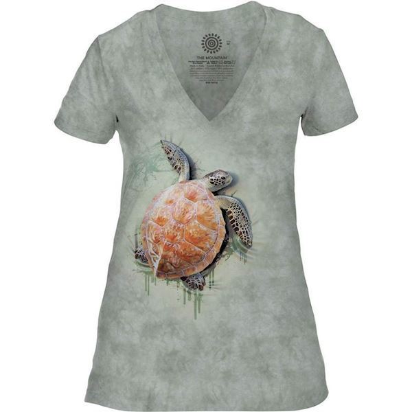 The Mountain Seaturtle Climb Tri-Blend T-shirts