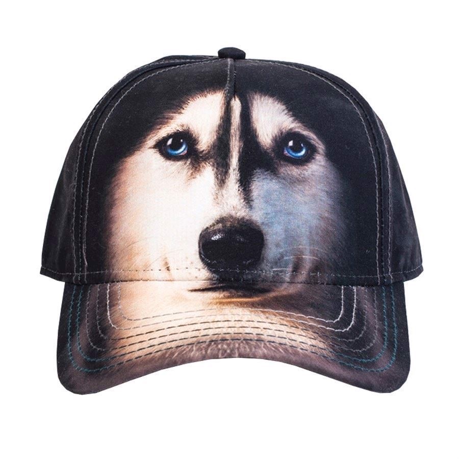 baseball kasket med Sibirisk Husky 