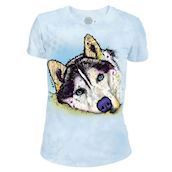 The Mountain Siberian Husky Russo Tri-Blend T-shirts
