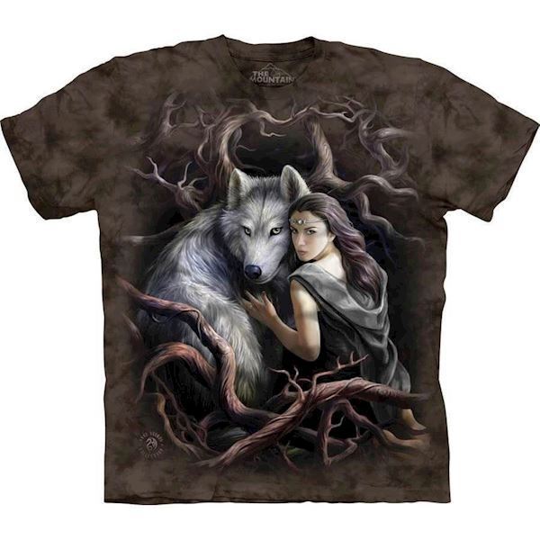 The Mountain tshirt - kortaermet bluse med ulv