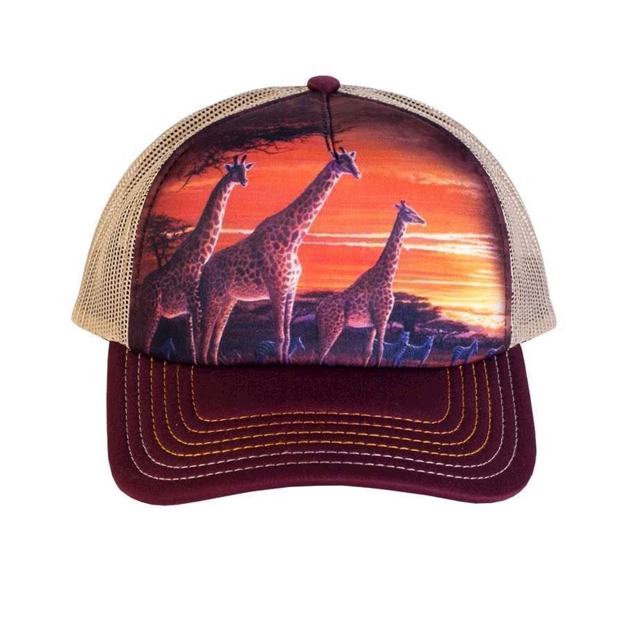 Trucker kasket med imponerende giraffer