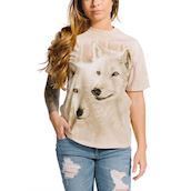 Kortærmet bluse med ulvpar