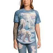 Kortærmet bluse med isbjørne