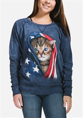 T-shirt med killing og amerikansk flag