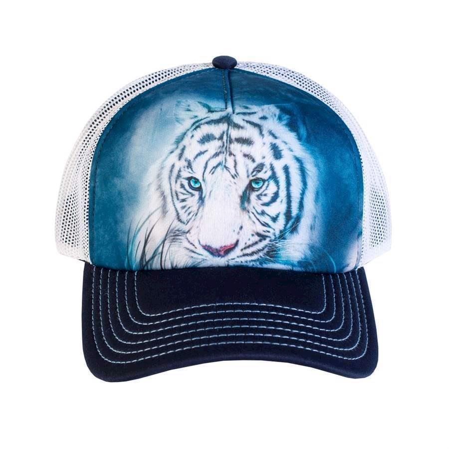 Trucker kasket med hvid tiger