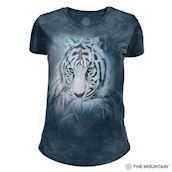 The Mountain Thoughtful White Tiger Tri-Blend T-shirts