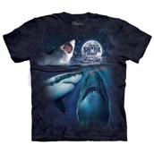 Three Shark Week Moon t-shirt