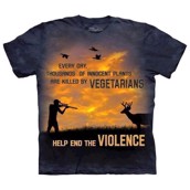 T-shirt fra The Mountain - bluse med jæger-humor