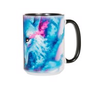 Tekrus med farverigt ulvemotiv