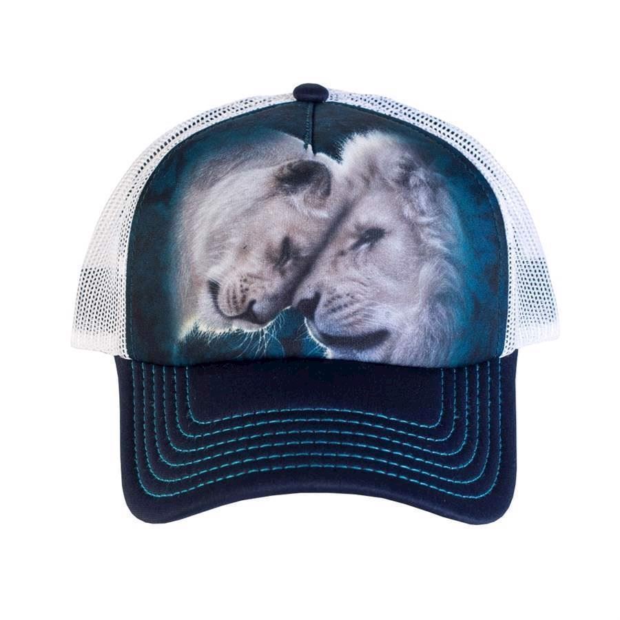 Trucker kasket med hvide løver