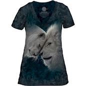 The Mountain White Lion Love Tri-Blend T-shirts