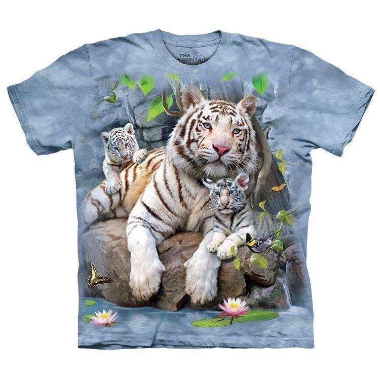 White Tigers of Bengal t-shirt, Adult Small