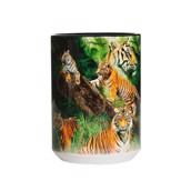 kaffekrus med vilde tigre