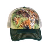 Trucker kasket med collage af tigre