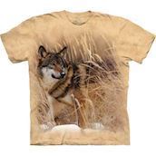 The Mountain tshirt - kortaermet bluse med ulv