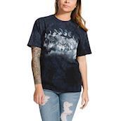 Kortærmet bluse med sejt ulvmotiv 