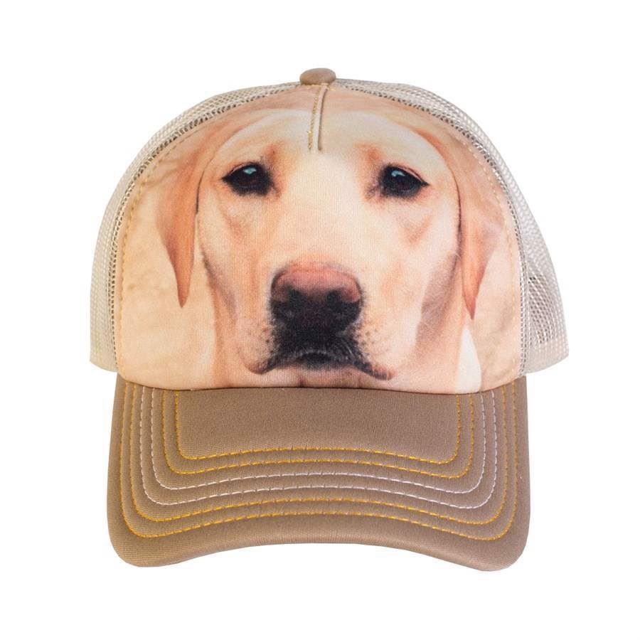 Trucker kasket med gul labrador 