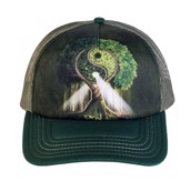 Trucker kasket med yin/yang træ