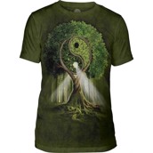 The Mountain Yin Yang Tree Triblend Tee 