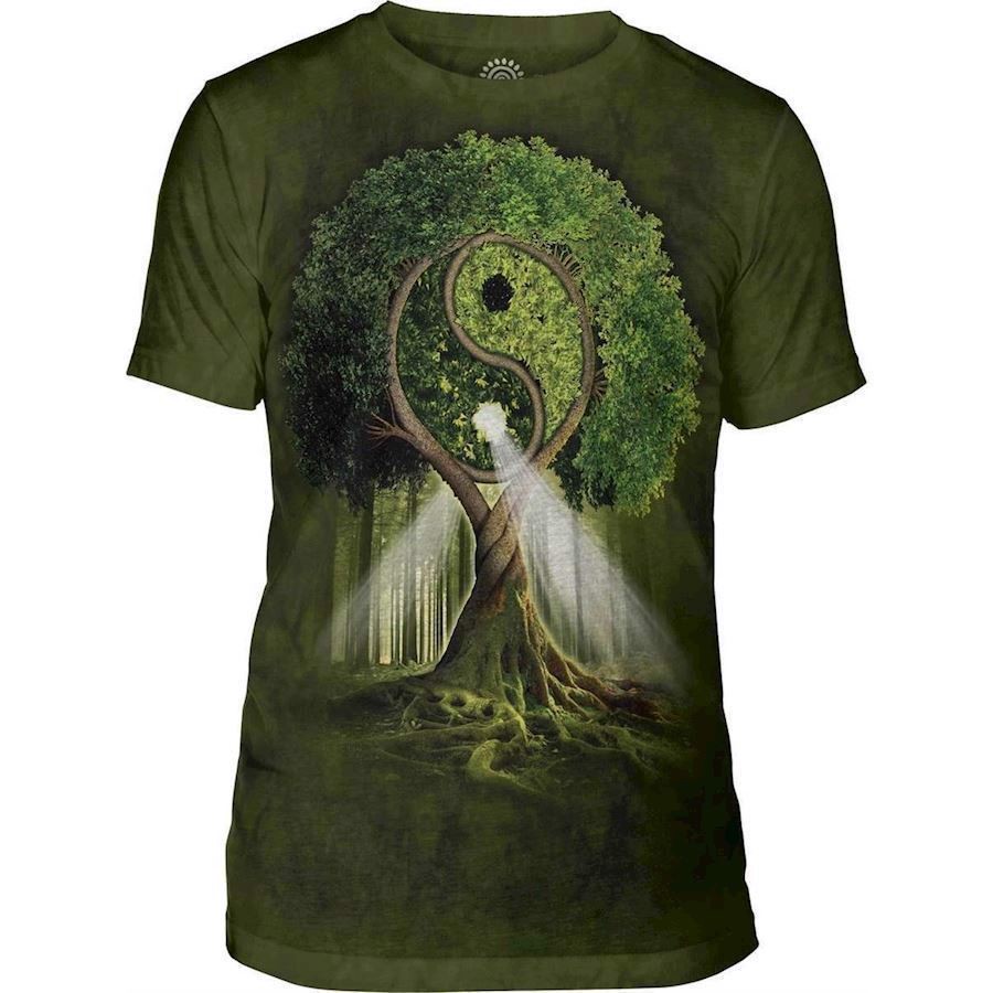 The Mountain Yin Yang Tree Triblend Tee 