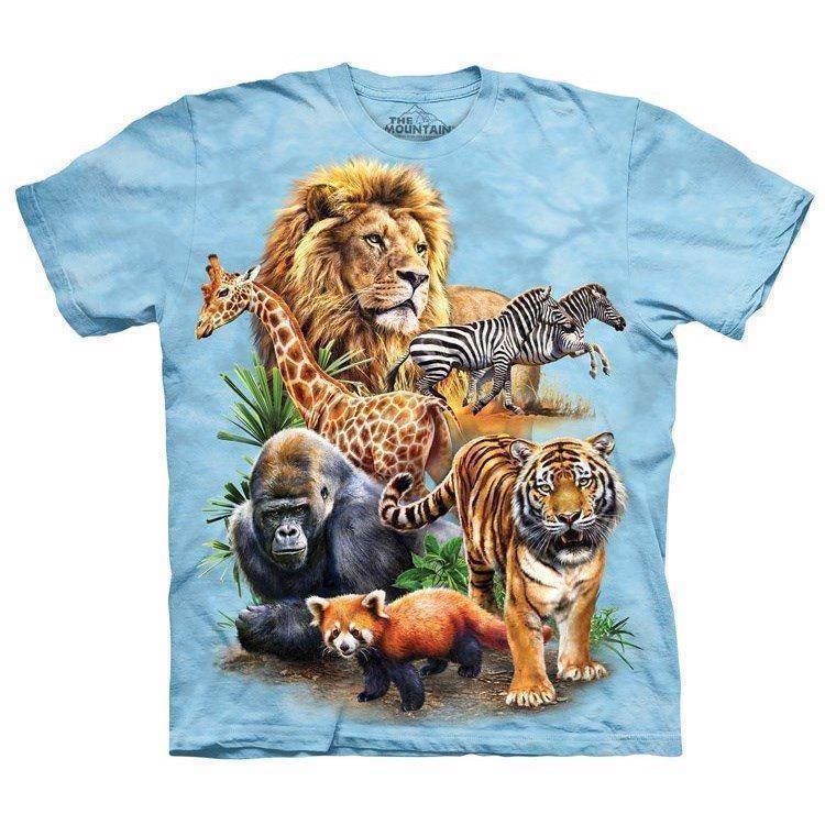 Zoo Collage t-shirt, Adult Medium